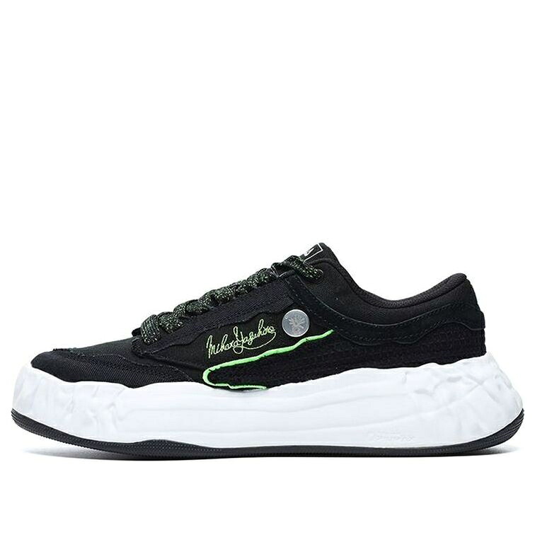 フィラ スニーカー 運動靴 黒色 ブラック 白色 ホワイト 緑 グリーン 'BLACK WHITE' スニーカー メンズ FILA FM-15 X MIHARA CANVAS SHOES F12M224301FBK / BLACK WHITE GREEN|スニケス