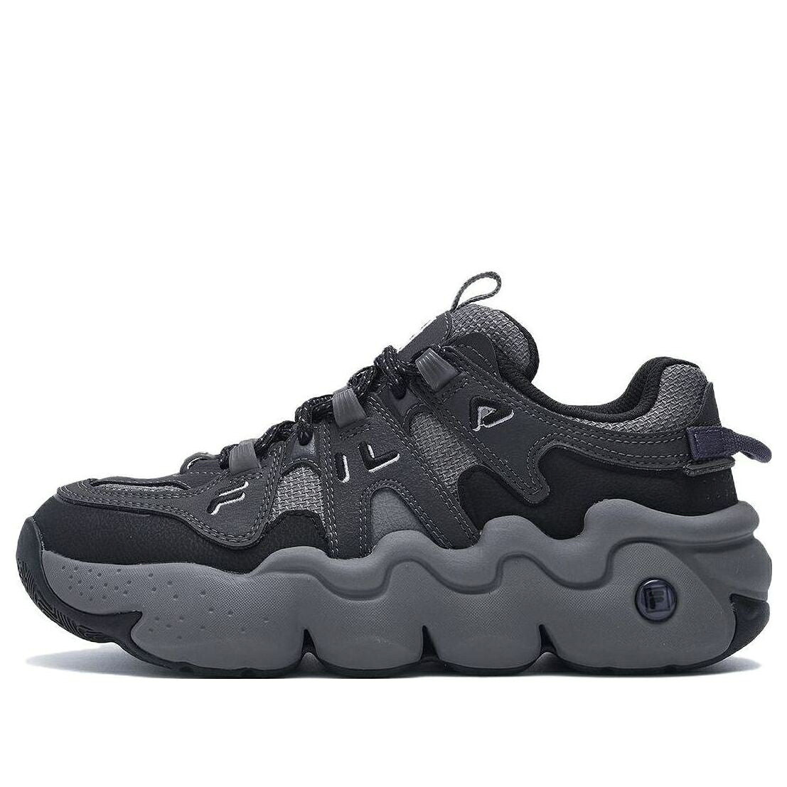フィラ スニーカー 運動すること靴 黒いこと 黒いこと 薄墨色 薄墨色 \u0027BLACK GREY\u0027 スニーカー レディース FILA (WMNS) PANINI RUNNING SHOES F12W412111FBC / BLACK GREY