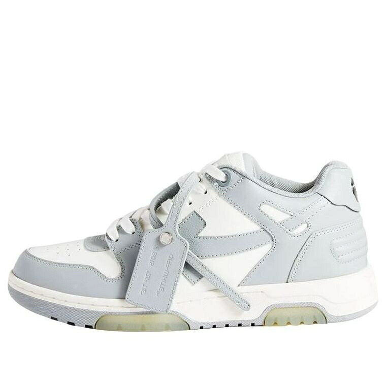 象牙色 靴 スニーカー 薄墨色 薄墨色 白いこと 白いこと \u0027GREY WHITE\u0027 メンズ OFF-WHITE OUT OF OFFICE LOW-TOP SNEAKER OMIA189S22LEA0010109 / GREY WHITE