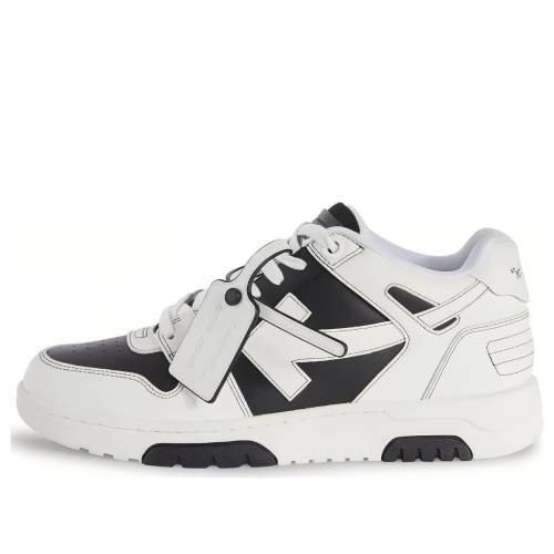 オフホワイト 黒色 ブラック 白色 ホワイト BLACK WHITE スニーカー メンズ OFF-WHITE OUT OF OFFICE OOO LOW TOPS OMIA189S24LEA0041001 / BLACK WHITE