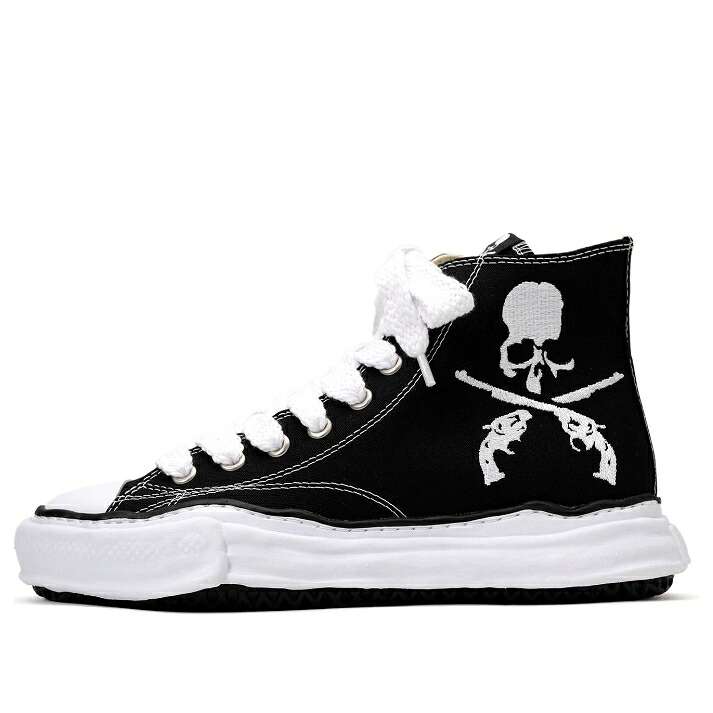 メゾン ミハラヤスヒロ 靴 スニーカー 黒色 ブラック 白色 ホワイト 'BLACK WHITE' メンズ MAISON MIHARA YASUHIRO MAISON MIHARA YASUHIRO MMJ X ROAR MMY SNEAKER C09FW714-BLKWHT / BLACK WHITE|スニケス