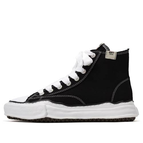 棲み家 ミハラヤスヒロ 靴 スニーカー 黒いこと 黒いこと 白いこと 白いこと \u0027BLACK\u0027 メンズ MAISON MIHARA YASUHIRO MAISON MIHARA YASUHIRO PETERSON OG SOLE CANVAS HIGH-TOP SNEAKER A01FW701-BLK / BLACK WHITE