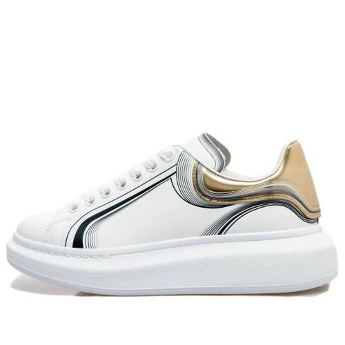 アレキサンダーマックイーン 靴 スニーカー 白色 ホワイト 黒色 ブラック 'WHITE BLACK' メンズ ALEXANDER MCQUEEN ALEXANDER MCQUEEN OVERSIZED SNEAKER VANILLA 750336WIDJP8834 / WHITE VANILLA BLACK