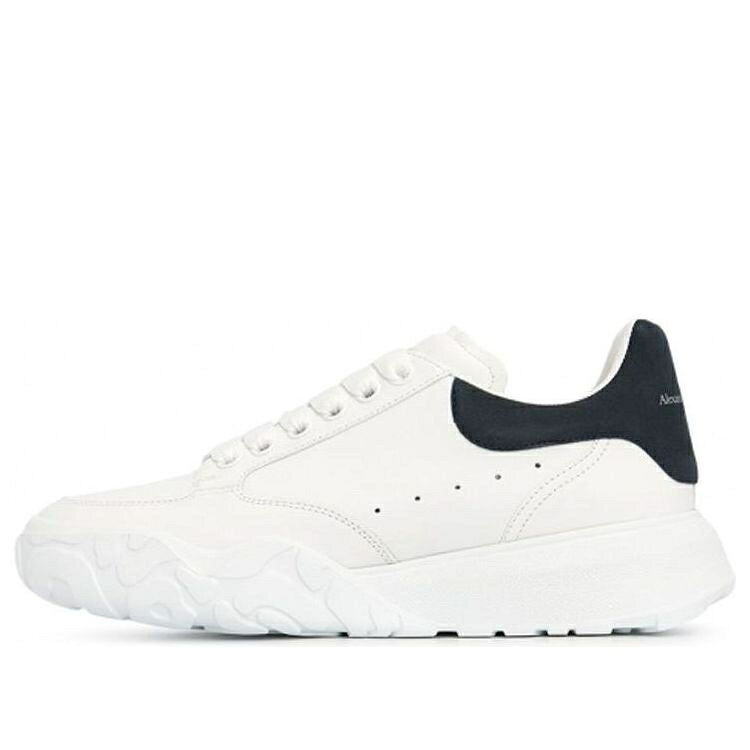 アレキサンダーマックイーン 厚地の外套 調教師 白いこと 白いこと 黒いこと 黒いこと \u0027WHITE BLACK\u0027 スニーカー メンズ ALEXANDER MCQUEEN ALEXANDER MCQUEEN COURT TRAINER 634619WIA9A9483 / WHITE BLACK