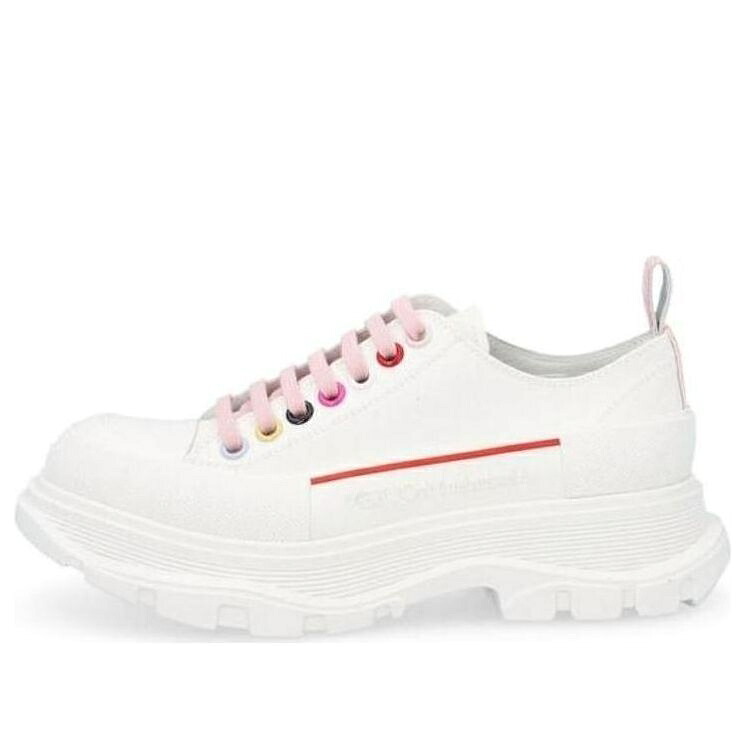 アレキサンダーマックイーン 白いこと 白いこと \u0027WHITE MULTICOLOR\u0027 スニーカー レディース ALEXANDER MCQUEEN (WMNS) ALEXANDER MCQUEEN TREAD SLICK LOW LACE UP 611705W4MVV9650 / WHITE MULTICOLOR