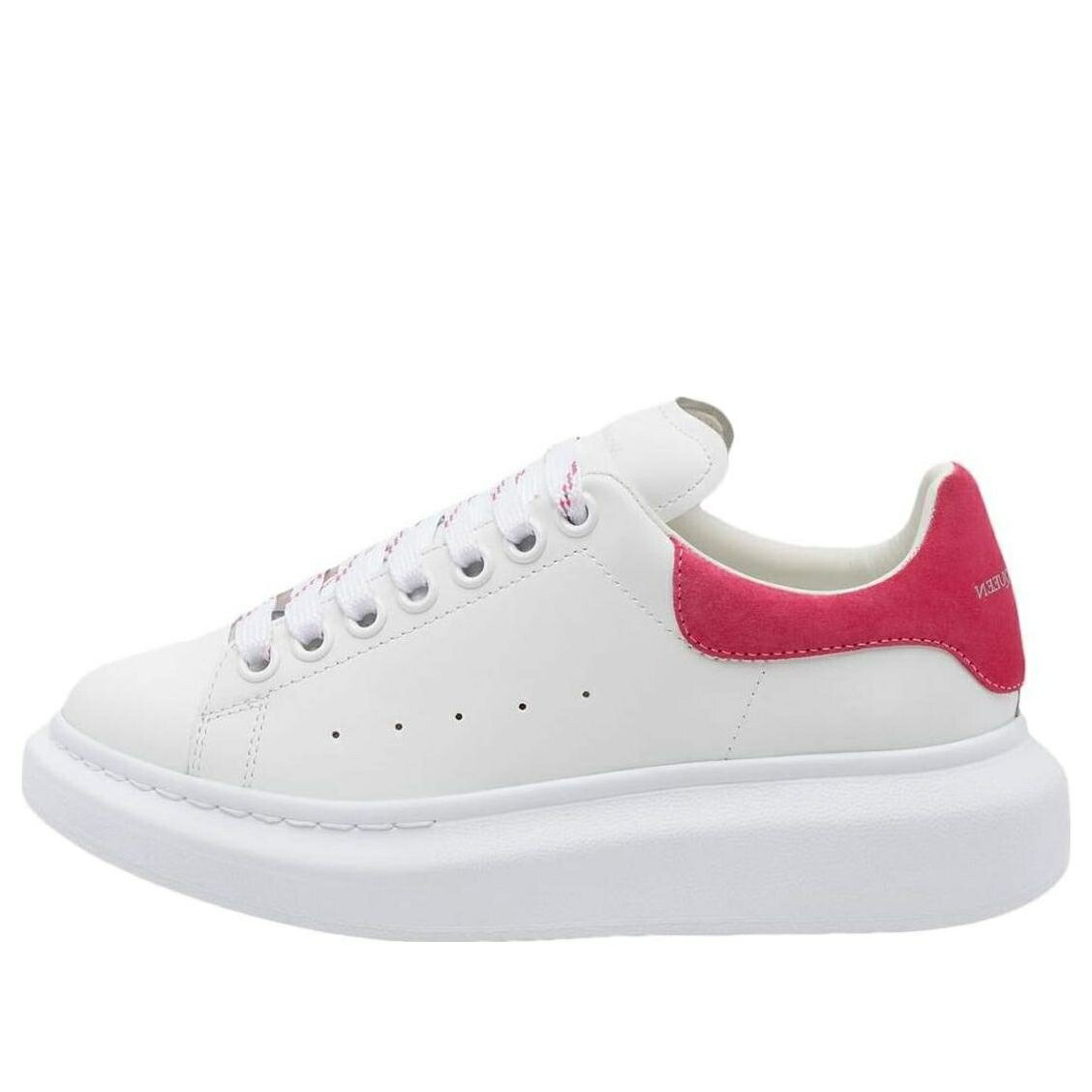 アレキサンダーマックイーン ローズ 白色 ホワイト ピンク 'WHITE PINK' スニーカー レディース ALEXANDER MCQUEEN (WMNS) ALEXANDER MCQUEEN OVERSIZED SNEAKERS ROSE 718139WIBN28844 / WHITE ROSE PINK