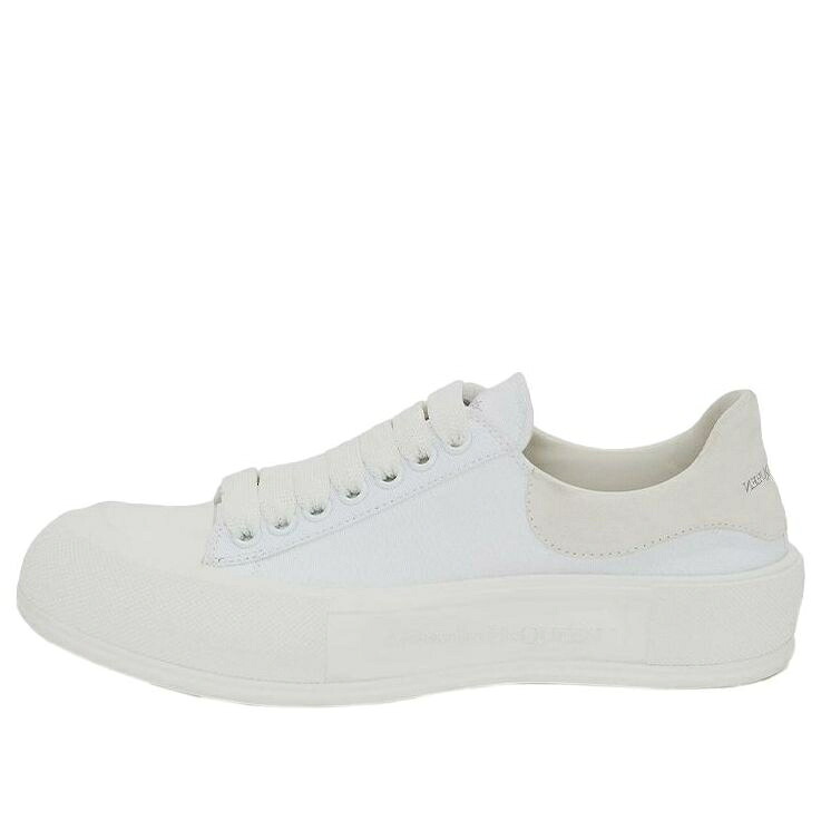 アレキサンダーマックイーン 白いこと 白いこと \u0027WHITE\u0027 スニーカー レディース ALEXANDER MCQUEEN (WMNS) ALEXANDER MCQUEEN DECK LACE UP PLIMSOLL 654593W4PQ19000 / WHITE