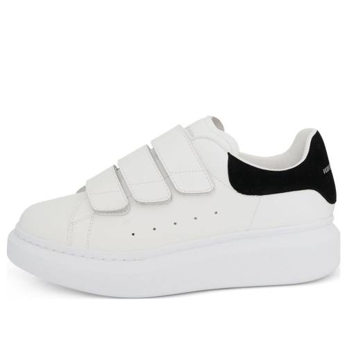 アレキサンダーマックイーン ストラップ 靴 スニーカー 白色 ホワイト 黒色 ブラック 'WHITE BLACK' レディース ALEXANDER MCQUEEN (WMNS) ALEXANDER MCQUEEN OVERSIZED TRIPLE STRAP SNEAKER 697105WHGP79061 / WHITE BLACK｜スニケス