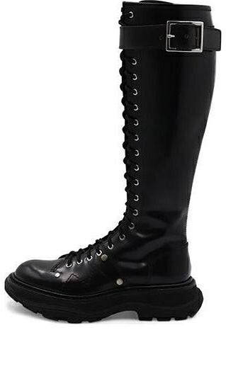 アレキサンダーマックイーン ブーツ 黒色 ブラック BLACK スニーカー レディース ALEXANDER MCQUEEN (WMNS) ALEXANDER MCQUEEN TREAD SLICK BOOT 595466WHZ811081 / BLACK