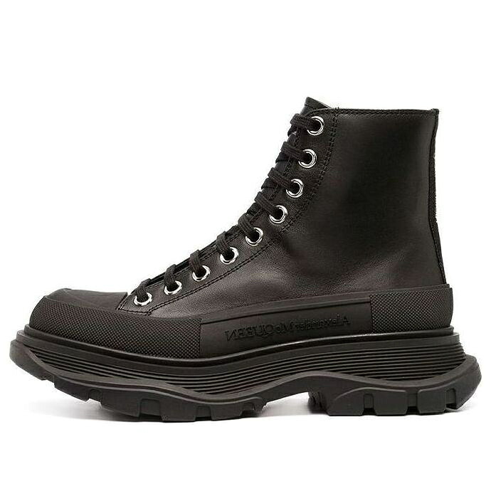 アレキサンダーマックイーン 御機嫌 黒いこと 黒いこと \u0027BLACK\u0027 スニーカー レディース ALEXANDER MCQUEEN (WMNS) ALEXANDER MCQUEEN TREAD SLICK HIGH 633900WHZ621081 / BLACK