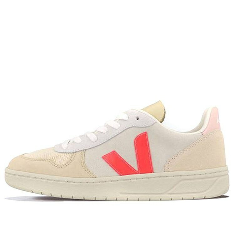 ヴェジャ ベージュ さくら色 \u0027BEIGE PINK\u0027 スニーカー メンズ VEJA V-10 LACE-UP NEON VX032188 / BEIGE NEON PINK