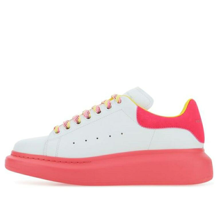 アレキサンダーマックイーン ピンク 白色 ホワイト 黄色 イエロー 'WHITE YELLOW' スニーカー レディース ALEXANDER MCQUEEN (WMNS) ALEXANDER MCQUEEN OVERSIZED SNEAKERS PINK 553770WIB9N9555 / WHITE PINK YELLOW｜スニケス