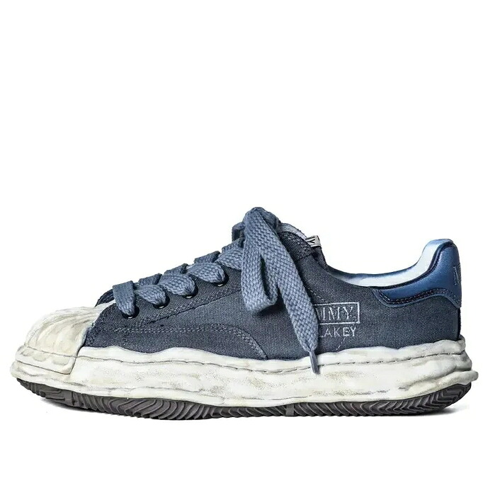 メゾン ミハラヤスヒロ 黒色 ブラック 'BLACK' スニーカー メンズ MAISON MIHARA YASUHIRO MAISON MIHARA YASUHIRO BLAKEY OG SOLE CANVAS OVER DYED LOW A12FW719-BLACK / BLACK