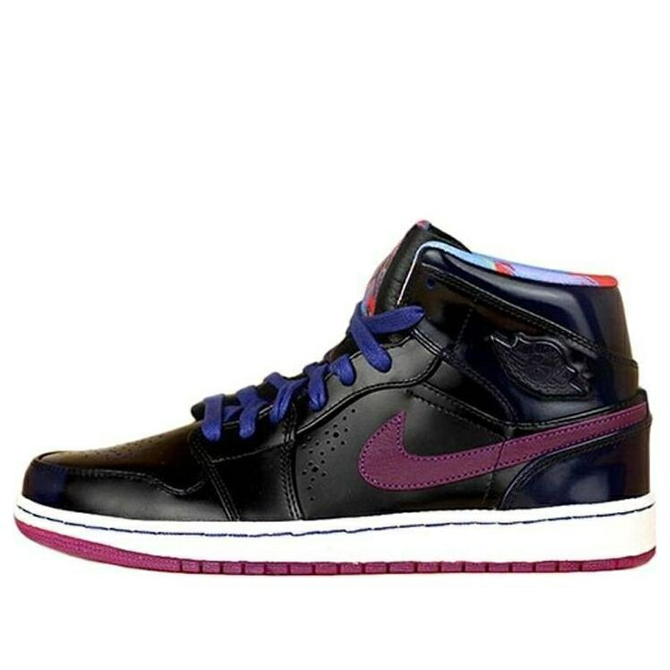 ナイキ ジョーダン ミッド 青色 ブルー DEEP ROYAL スニーカー メンズ JORDAN AIR 1 MID NOUVEAU YOTH 652484-405 / DP ROYAL BLUE RD VLT BLCK WHT