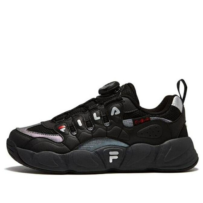 フィラ バスケットボール スニーカー 運動靴 黒色 ブラック 銀色 シルバー 'BLACK' ジュニア キッズ FILA (GS) BASKETBALL SHOES K15B341201FBD / BLACK SILVER ベビー マタニティ スニーカー