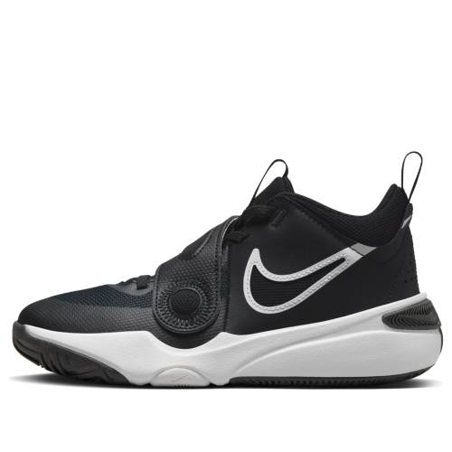 ナイキ チーム バスケットボール スニーカー 運動靴 黒色 ブラック 白色 ホワイト 'BLACK WHITE' ジュニア キッズ NIKE (GS) TEAM HUSTLE D 11 BASKETBALL SHOES DV8996-002 / BLACK WHITE ベビー マタニティ ス