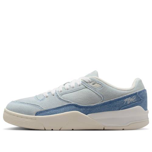 ナイキ ジョーダン 航空 厚地の外套 青碧 青碧 赤銅色 赤銅色 \u0027WORN DENIM\u0027 スニーカー レディース JORDAN (WMNS) AIR FLIGHT COURT SE BLUE IB4414-100 / SAIL WORN BLUE GUM LIGHT BROWN