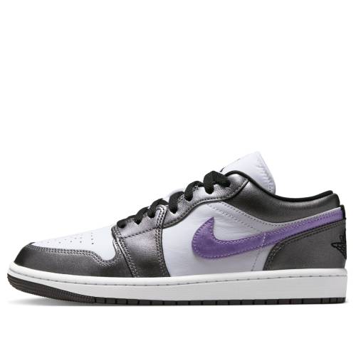 ナイキ ジョーダン 白いこと 白いこと 黒いこと 黒いこと \u0027METALLIC PURPLE\u0027 スニーカー レディース JORDAN (WMNS) AIR 1 LOW SE HJ5910-105 / WHITE BLACK GRAPE ICE