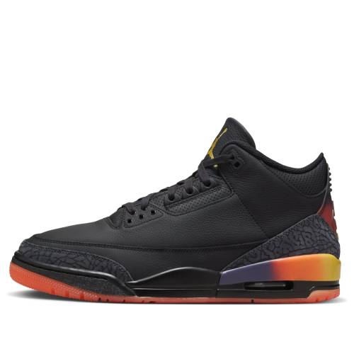 ナイキ ジョーダン 黒いこと 黒いこと クリムゾン \u0027RIO\u0027 スニーカー メンズ JORDAN AIR 3 X J BALVIN FN0344-001 / BLACK SOLAR FLARE TOTAL CRIMSON