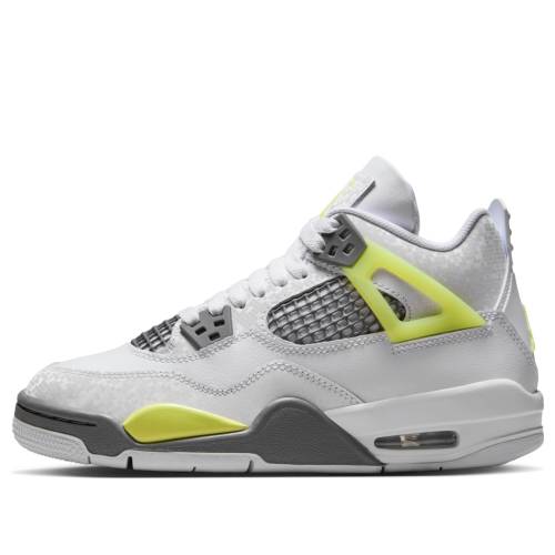 ナイキ ジョーダン 白色 ホワイト 'LIGHT TWIST' ジュニア キッズ JORDAN (GS) AIR 4 RETRO LEMON HJ5990-100 / WHITE LIGHT LEMON TWIST LIGHT ベビー マタニティ スニーカー|スニケス