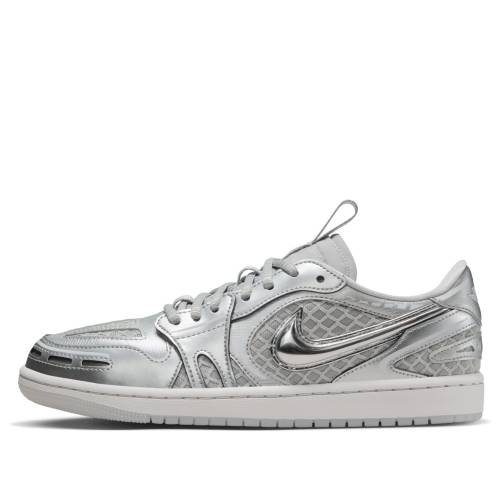 ナイキ ジョーダン 薄墨色 薄墨色 白いこと 白いこと \u0027NEUTRAL SILVER\u0027 スニーカー レディース JORDAN (WMNS) AIR 1 LOW METHOD OF MAKE V3 GREY HQ2186-002 / NEUTRAL GREY WHITE METALLIC