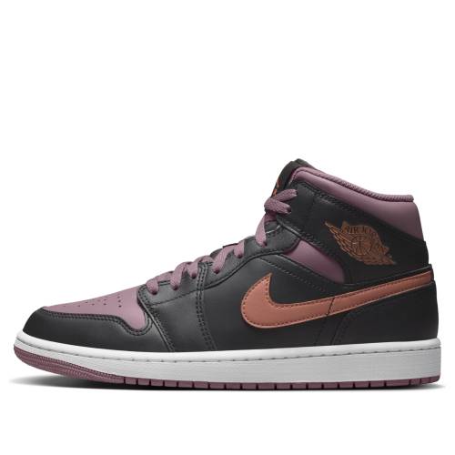 ナイキ ジョーダン ミッド スカイ 黒色 ブラック 橙 オレンジ 'BLACK MAUVE' スニーカー メンズ JORDAN AIR 1 MID SE SKY J FB9911-008 / BLACK SKY J ORANGE SKY J MAUVE