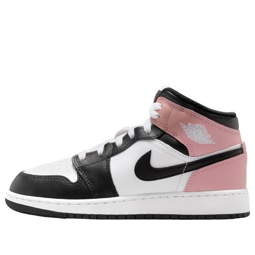 ナイキ ジョーダン ミッド 白いこと 白いこと サクラ色 黒いこと 黒いこと \u0027WHITE PINK\u0027 御坊っちゃん キッズ JORDAN (GS) AIR 1 MID RUST DQ8423-100 / WHITE RUST PINK BLACK もの言う花 マタニティ スニーカー