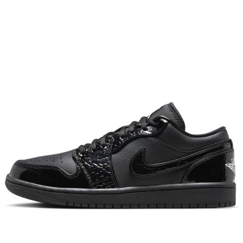 ナイキ ジョーダン 黒いこと 黒いこと 白いこと 白いこと しろがね色 しろがね色 \u0027BLACK PATENT\u0027 スニーカー レディース JORDAN (WMNS) AIR 1 LOW SE HJ7743-010 / BLACK WHITE METALLIC SILVER