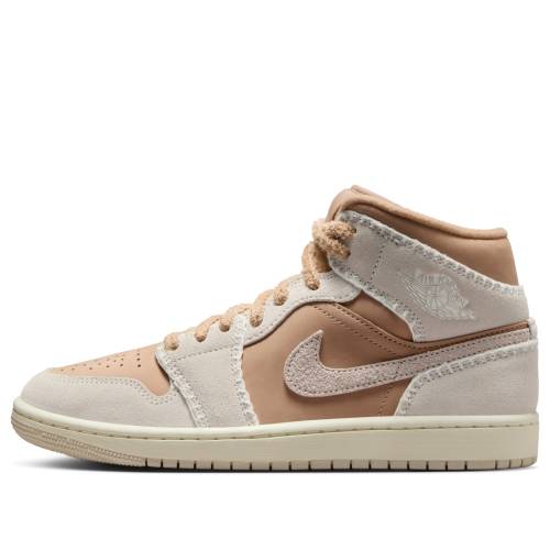 ナイキ ジョーダン ミッド \u0027HEMP\u0027 スニーカー レディース JORDAN (WMNS) AIR 1 MID SE HV4269-200 / HEMP SAIL LIGHT OREWOOD