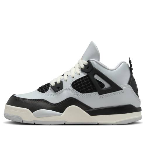 ナイキ ジョーダン 白いこと 白いこと 黒いこと 黒いこと \u0027PLATINUM GOLD\u0027 御坊っちゃん キッズ JORDAN (なおなお書き) AIR 4 RETRO FZ8586-070 / WHITE BLACK もの言う花 マタニティ スニーカー