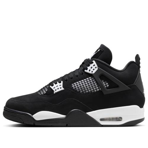 ナイキ ジョーダン 黒色 ブラック 白色 ホワイト WHITE THUNDER スニーカー メンズ JORDAN AIR 4 RETRO FQ8138-001 / BLACK WHITE