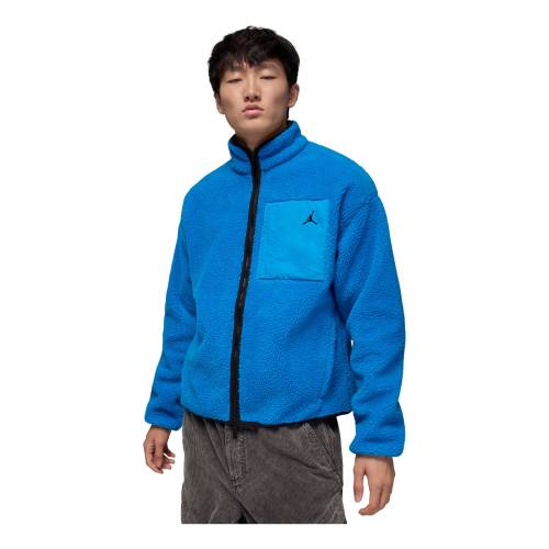 ナイキ ジョーダン フライト ジャケット 青色 ブルー 黒色 ブラック 'PHOTO BLACK' スニーカー メンズ JORDAN AIR FLIGHT MOUNTAINSIDE FAUX FUR JACKET BLUE HV0778-406 / PHOTO BLUE BLACK｜スニケス