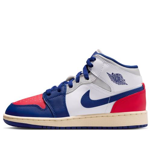 ナイキ ジョーダン ミッド 白いこと 白いこと 赤 赤いこと \u0027RARE AIR\u0027 御坊っちゃん キッズ JORDAN (GS) AIR 1 MID DQ8423-102 / WHITE UNIVERSITY RED NEUTRAL もの言う花 マタニティ スニーカー