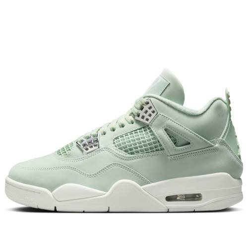 ナイキ ジョーダン しろがね色 しろがね色 \u0027SEAFOAM SAIL\u0027 スニーカー レディース JORDAN (WMNS) AIR 4 RETRO HV0823-003 / SEAFOAM SAIL METALLIC SILVER
