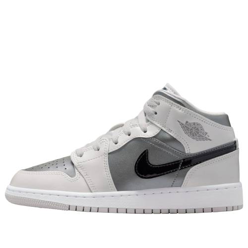 ナイキ ジョーダン ミッド 黒いこと 黒いこと \u0027INSPIRED GREATEST\u0027 スニーカー メンズ JORDAN (GS) AIR 1 MID BY THE HV4400-014 / PHOTON DUST FLAT PEWTER BLACK
