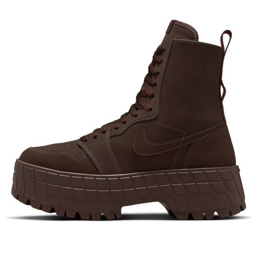ナイキ ジョーダン ご機嫌 ブルックリン 赤銅色 赤銅色 野球クラブ \u0027BAROQUE BROWN\u0027 スニーカー レディース JORDAN (WMNS) AIR 1 HIGH BROOKLYN IO8742-237 / BAROQUE BROWN VIVID SULFUR TEAM