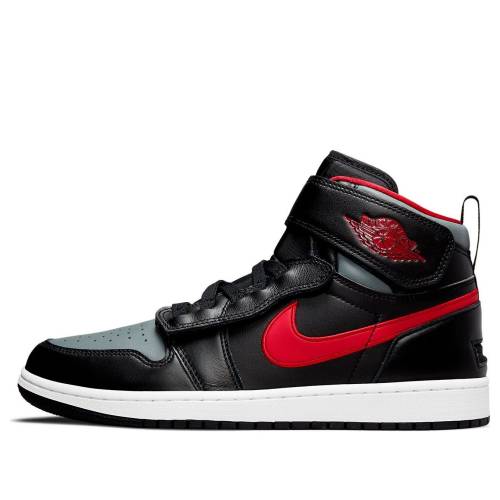 ナイキ ジョーダン ハイ 灰色 グレー 黒色 ブラック 白色 ホワイト 赤 レッド 'SMOKE RED' スニーカー メンズ JORDAN AIR 1 HIGH FLYEASE GREY GYM CQ3835-006 / BLACK SMOKE GREY WHITE GYM RED