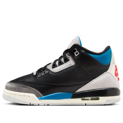 ナイキ ジョーダン 黒いこと 黒いこと 青味 青色 \u0027BLACK BLUE\u0027 御坊っちゃん キッズ JORDAN (GS) AIR 3 RETRO MILITARY IB8968-004 / BLACK MILITARY BLUE もの言う花 マタニティ スニーカー キッズ・ベビー・マタニティ-スニーカー-靴