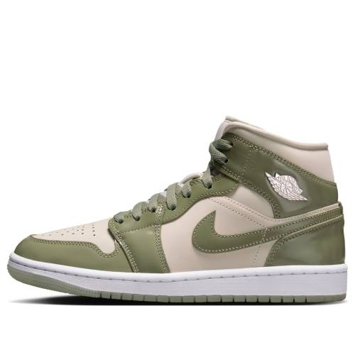 ナイキ ジョーダン ミッド 緑 緑であること \u0027SEA GREEN\u0027 スニーカー レディース JORDAN (WMNS) AIR 1 MID SE GLASS OLI HF4079-003 / SEA GLASS OIL GREEN METALLIC