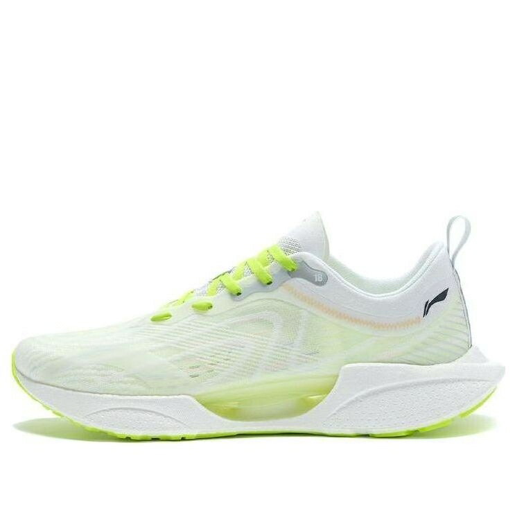 リーニン 白色 ホワイト 緑 グリーン WHITE GREEN スニーカー メンズ LI-NING SUPER LIGHT 18 ARMR007-1 / WHITE GREEN