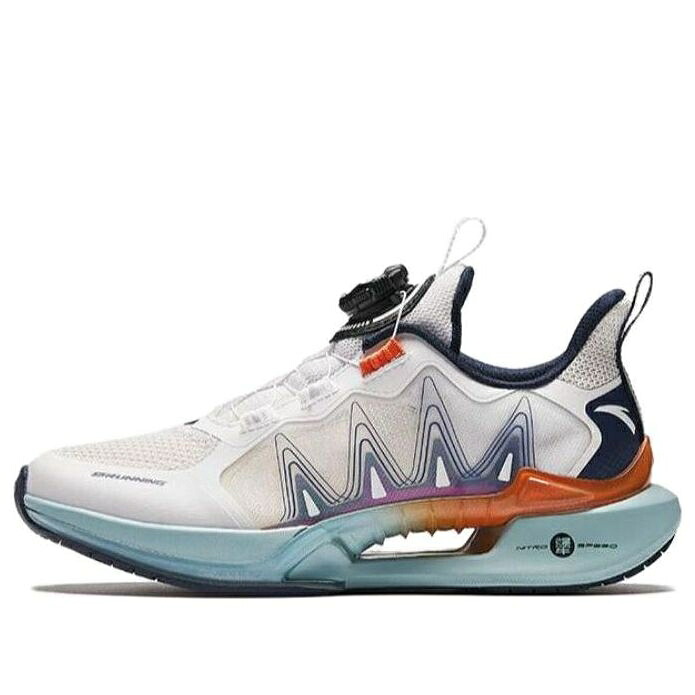 シリーズ 白色 ホワイト 黒色 ブラック 青色 ブルー 橙 オレンジ 6.0 'WHITE' ジュニア キッズ ANTA (GS) RUNNING SERIES SNEAKERS 312425517-7 / WHITE BLACK BLUE ORANGE ベビー マタニティ スニーカー