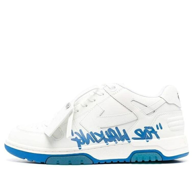 オフホワイト 靴 スニーカー 白色 ホワイト 青色 ブルー 'WHITE BLUE' メンズ OFF-WHITE OUT OF OFFICE LOW-TOP FOR WALKING SNEAKER OMIA189C99LEA0050142 / WHITE BLUE