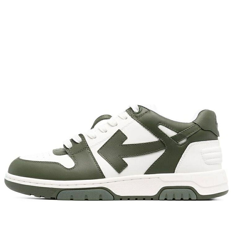 オフホワイト 靴 スニーカー 緑 グリーン オリーブ 白色 ホワイト 'OLIVE WHITE' メンズ OFF-WHITE OUT OF OFFICE LOW-TOP SNEAKER GREEN OMIA189S23LEA0015901 / OLIVE GREEN WHITE|スニケス