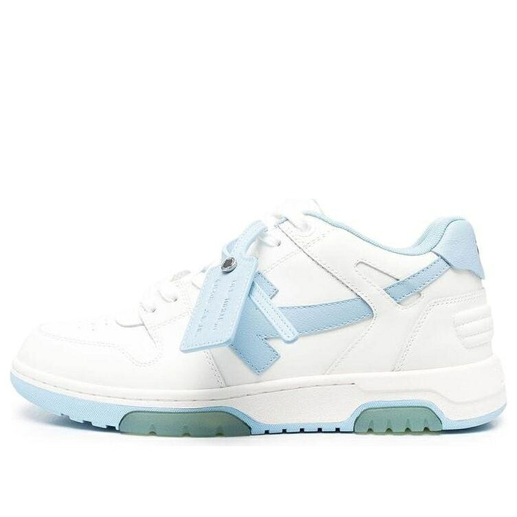 オフホワイト レザー 白色 ホワイト 青色 ブルー 'WHITE BLUE' スニーカー メンズ OFF-WHITE OUT OF OFFICE LEATHER SNEAKERS OMIA189C99LEA0040140 / WHITE BLUE