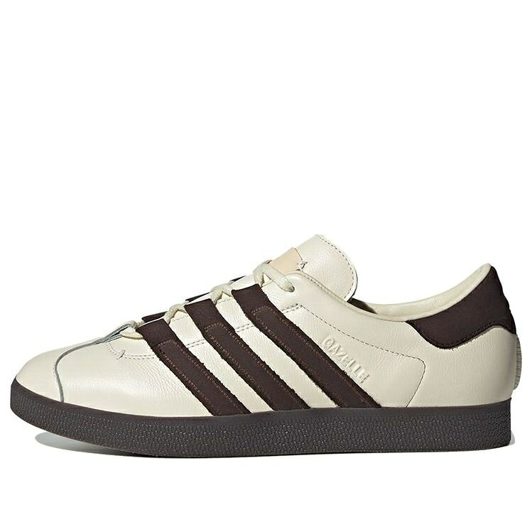 アディダス ガゼル 皮膚軟化剤 白いこと 白いこと 赤銅色 赤銅色 \u0027CREAM BROWN\u0027 スニーカー メンズ ADIDAS X FOOT INDUSTRY GAZELLE DARK IG1895 / CREAM WHITE DARK BROWN GUM