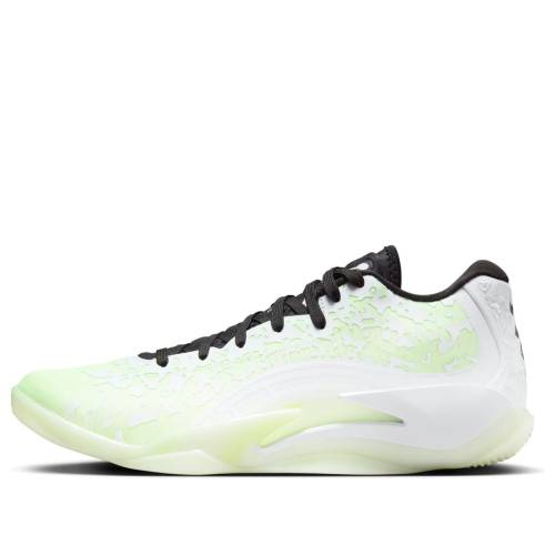 ナイキ ジョーダン 白いこと 白いこと 黒いこと 黒いこと \u0027NO GUTS\u0027 スニーカー メンズ JORDAN AIR ZION 3 DR0675-110 / WHITE WHITE BLACK BARELY VOLT