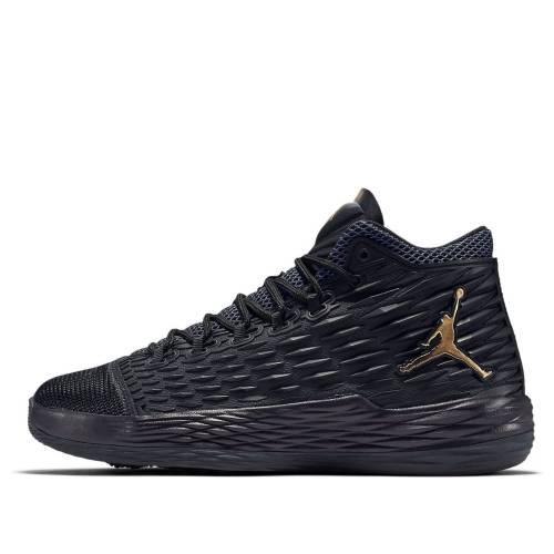 ナイキ ジョーダン メロ 黒いこと 黒いこと ゴールド \u0027BLACK GOLD\u0027 スニーカー メンズ JORDAN AIR MELO M13 X METALLIC 902443-002 / BLACK METALLIC GOLD