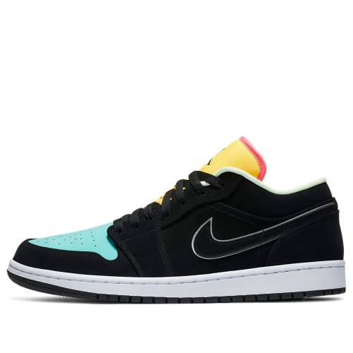ナイキ ジョーダン 黒いこと 黒いこと 緑 緑であること レーザ 橙 オレンジ色 \u0027AURORA GREEN\u0027 スニーカー メンズ JORDAN AIR 1 LOW SE CK3022-013 / BLACK AURORA GREEN LASER ORANGE