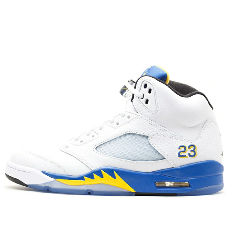 ナイキ ジョーダン 白色 ホワイト 'LANEY' ジュニア キッズ JORDAN (GS) AIR 5 RETRO 2013 440888-189 / WHITE VRSTY MZ VRSTY RYL BLCK ベビー マタニティ スニーカー|スニケス