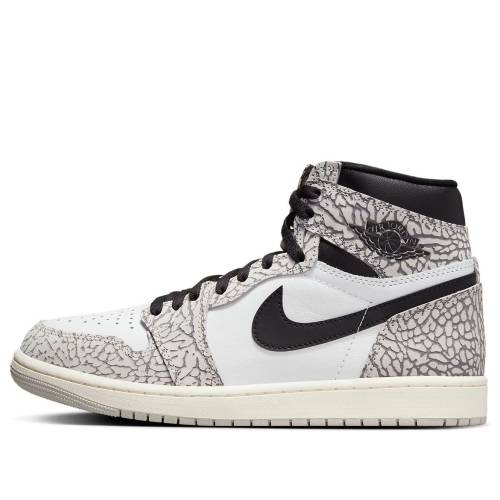 ナイキ ジョーダン ハイ テック 灰色 グレー 黒色 ブラック 白色 ホワイト WHITE CEMENT スニーカー メンズ JORDAN AIR 1 RETRO HIGH OG DZ5485-052 / TECH GREY MUSLIN BLACK WHITE